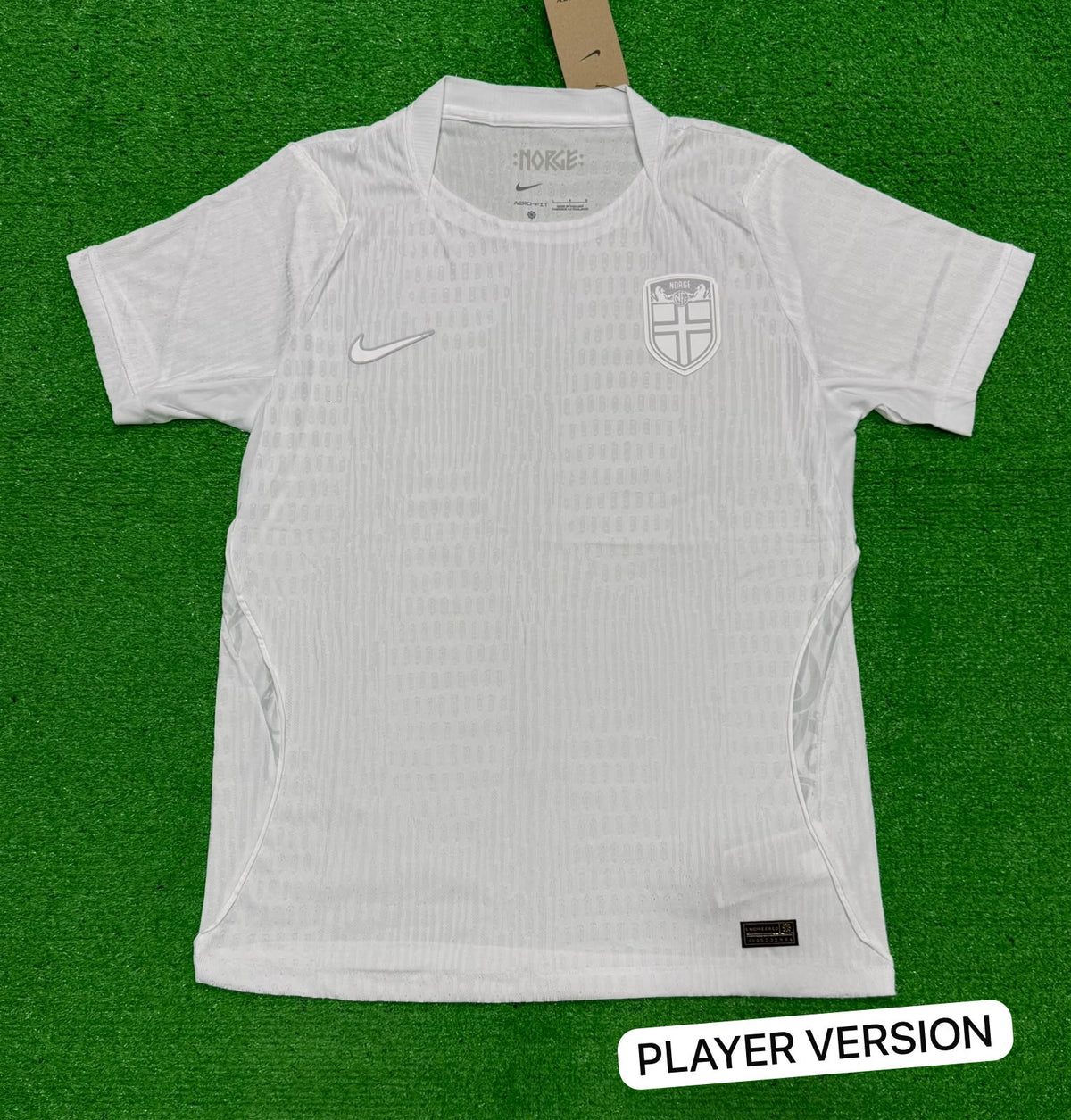 Norway World Cup 2026 Third Jersey Player Version All White Platinum - ClubDrip India