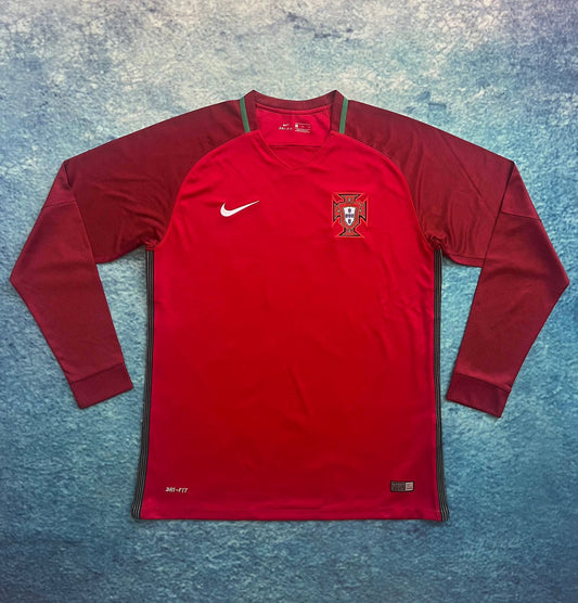 Portugal 2016 Home Jersey Full Sleeves | Retro Version