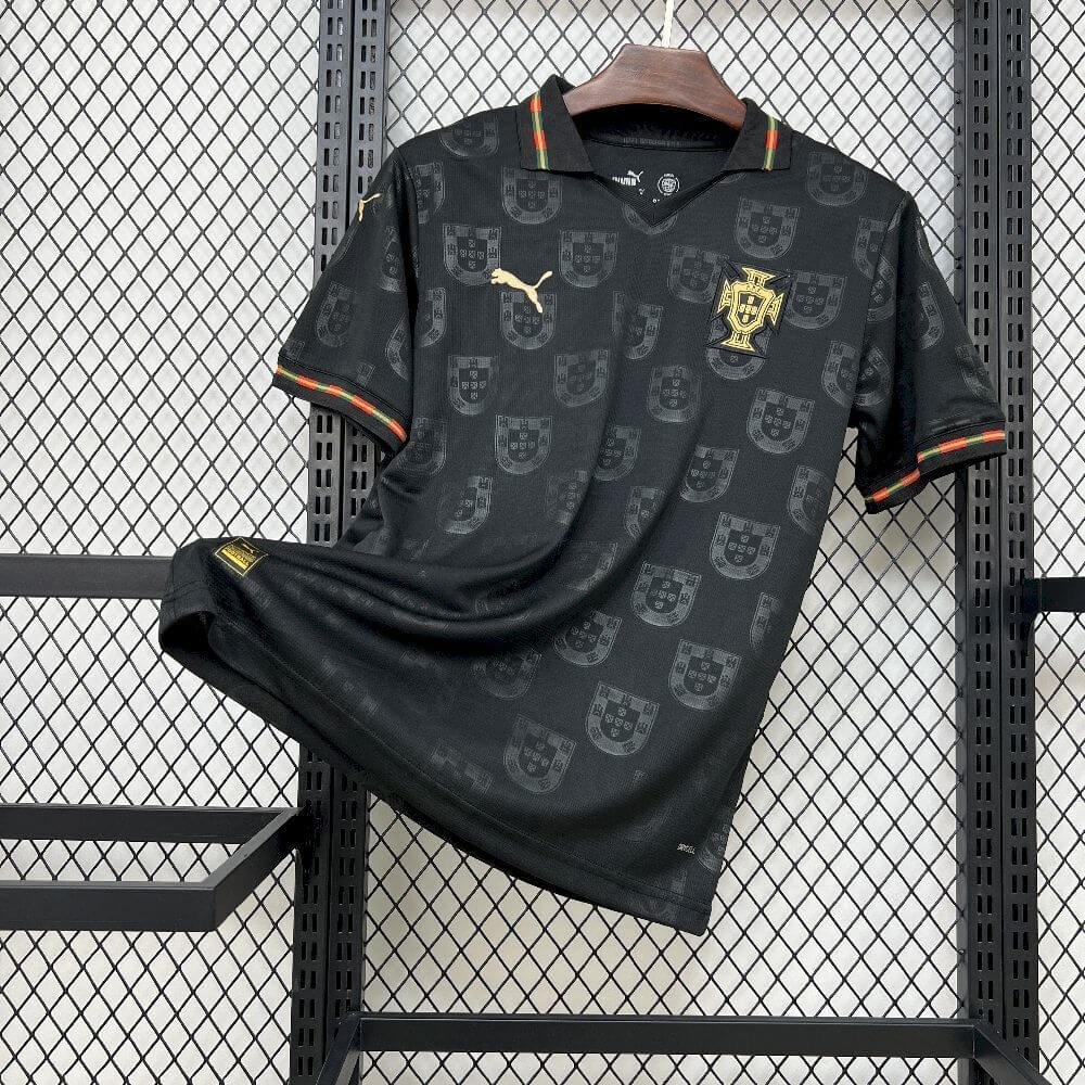Portugal 2025-26 Black Special Edition Jersey Master Version All Black - ClubDrip India