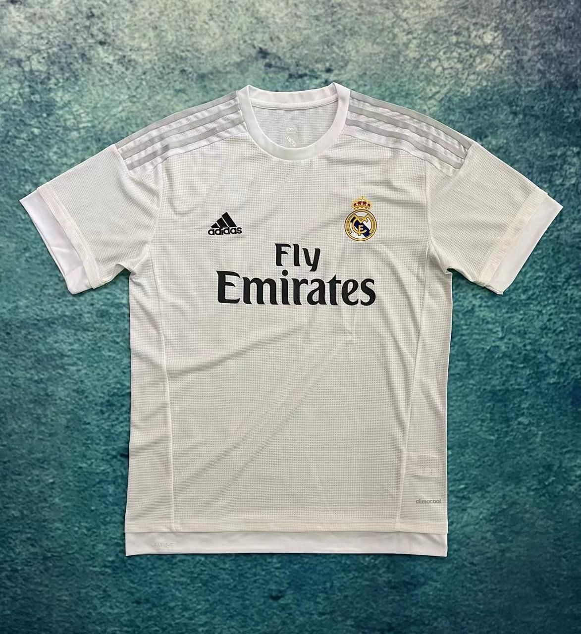 Real Madrid 2015-16 Home Jersey Half Sleeves | Retro Version