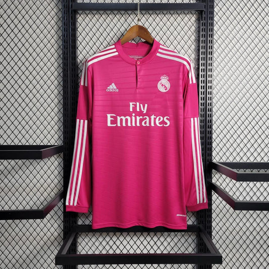Real Madrid 2016-17 Away Pink Jersey Full Sleeves | Retro Version
