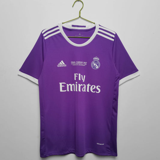 Real Madrid 2016-17 UEFA Champions League Final Away Jersey Half Sleeves | Retro Version
