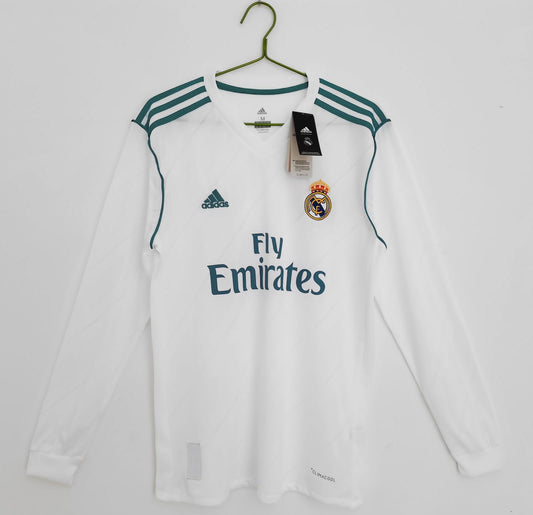 Real Madrid 2017-18 Home Jersey Full Sleeves | Retro Version