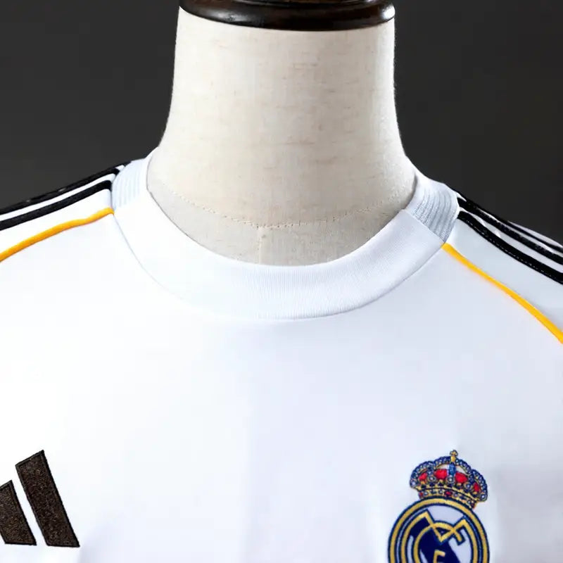 Real Madrid 2025-26 Home Jersey Full Sleeves Master Copy White - ClubDrip India