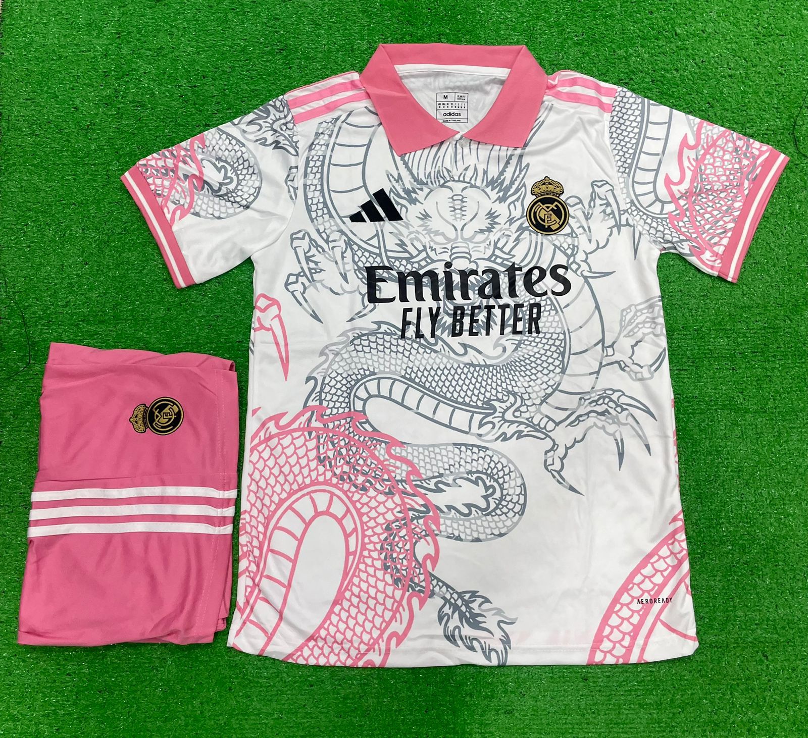 Real madrid pink dragon 2025-26 jersey set