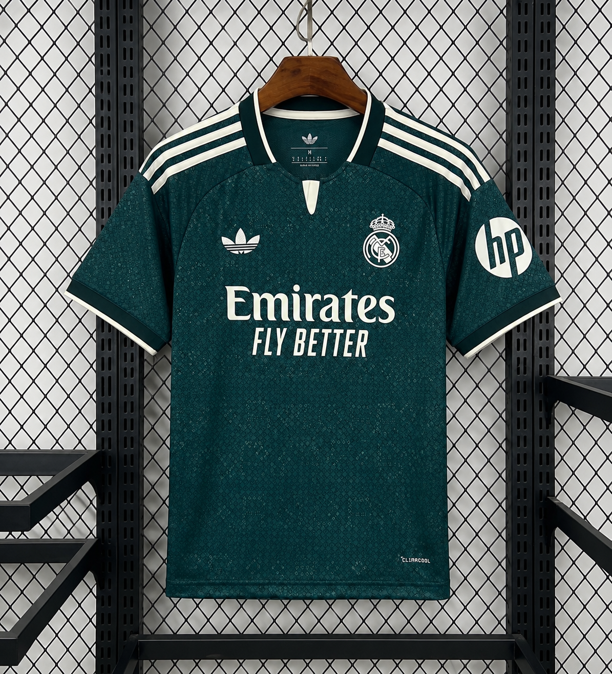 Real Madrid 2026-27 Away Jersey Master Copy Aurora Ivy Dark Green - ClubDrip India