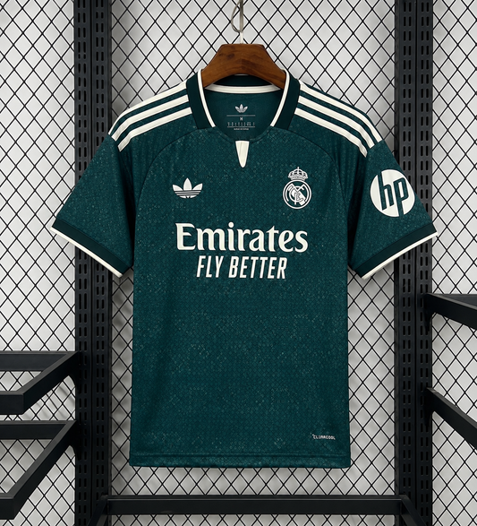 Real Madrid 2026-27 Away Jersey Master Copy Aurora Ivy Dark Green - ClubDrip India