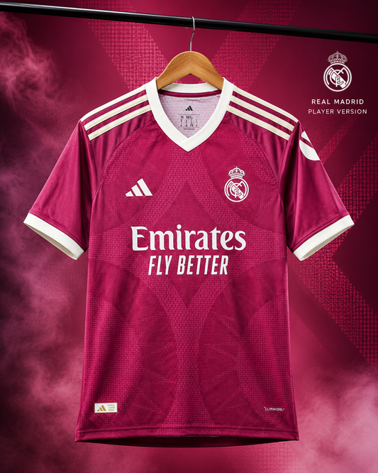 Real Madrid 2026-27 Third Jersey Player Version Wild Pink - ClubDrip India