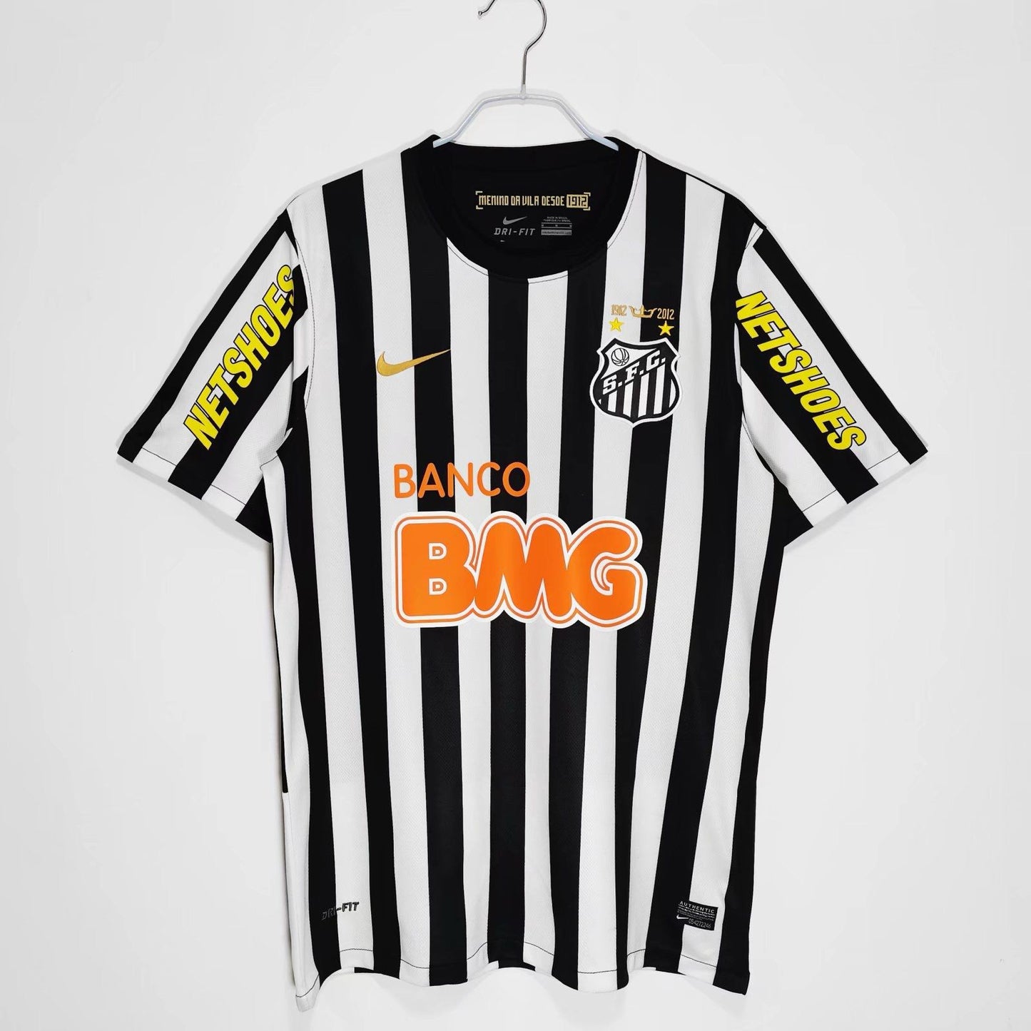 Santos FC 2012-13 Centenary Home Jersey Half Sleeves | Retro Version