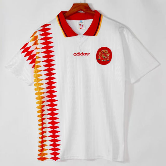 Spain 1994 World Cup Away Jersey Half Sleeves | Retro Version