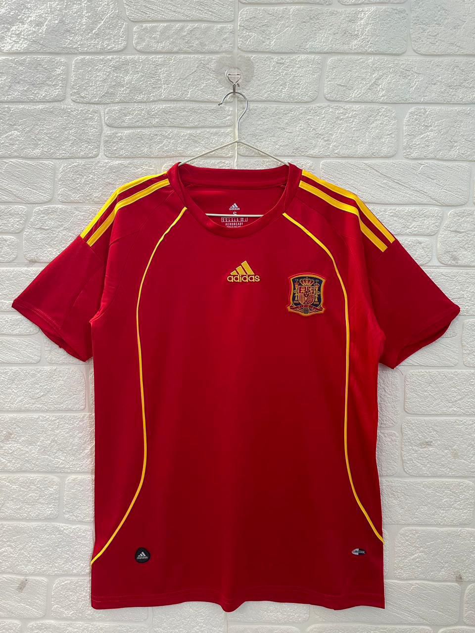 Spain 2008 Home Jersey Half Sleeves | Retro Version