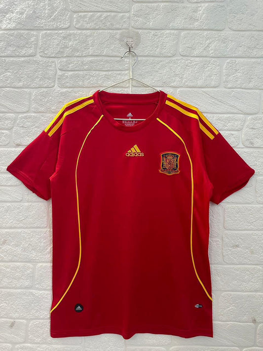 Spain 2008 Home Jersey Half Sleeves | Retro Version
