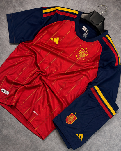 Spain 2026 World Cup Home Jersey Set Red Navy - ClubDrip India