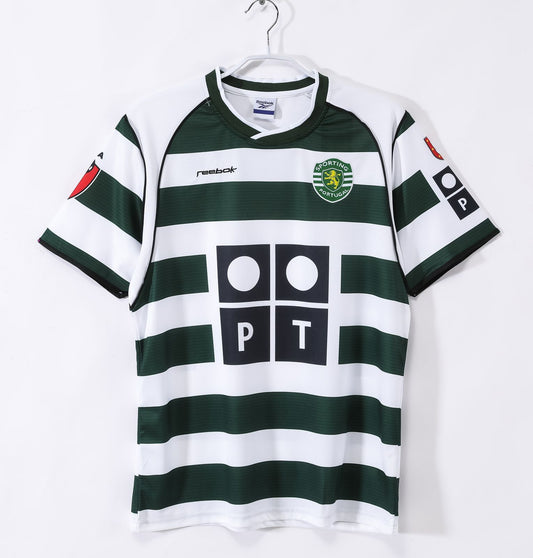 Sporting CP 2002-03 Home Jersey Half Sleeves | Retro Version