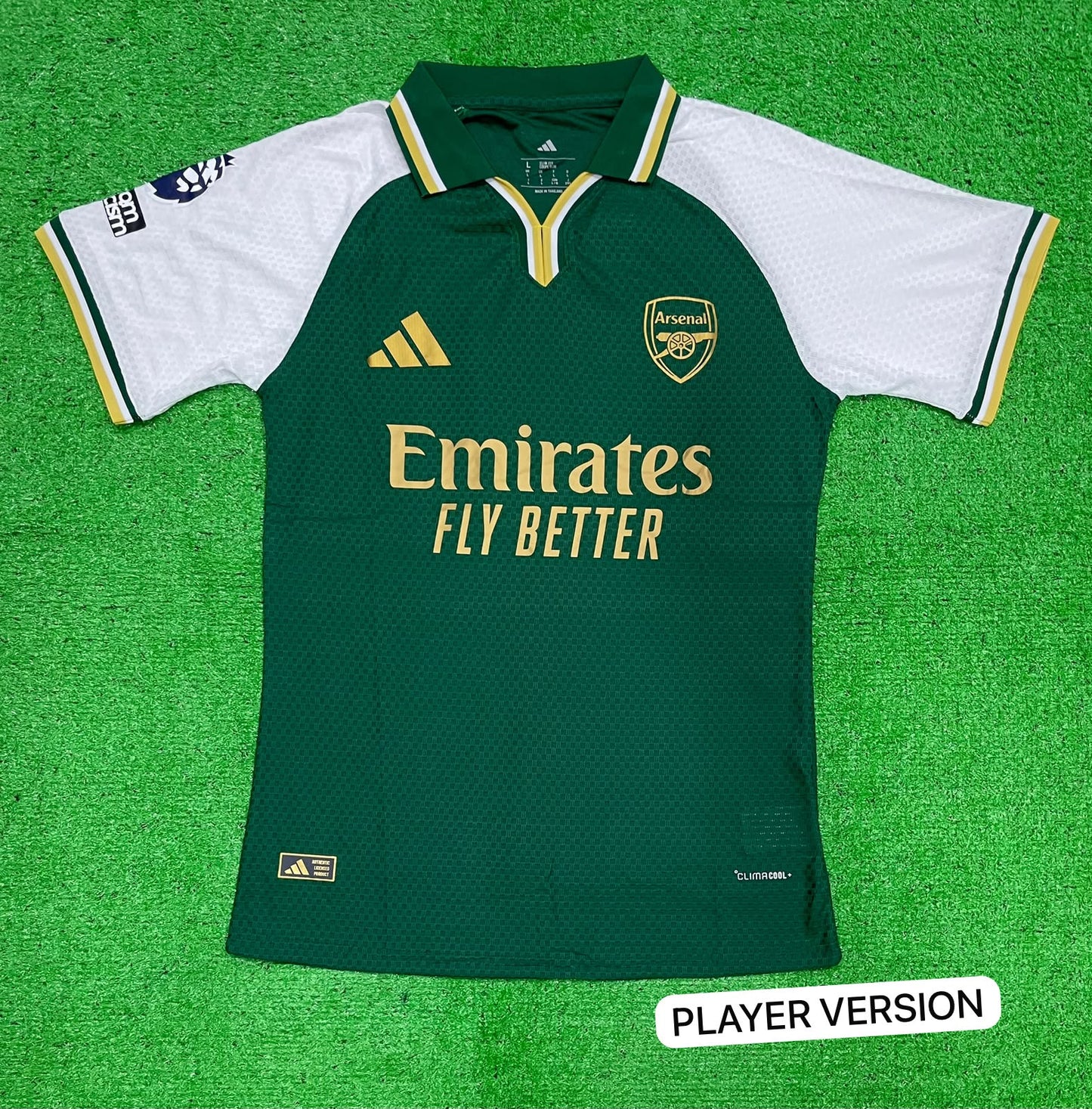 Arsenal 2026-27 Special Edition Green Gold Jersey | Player Version