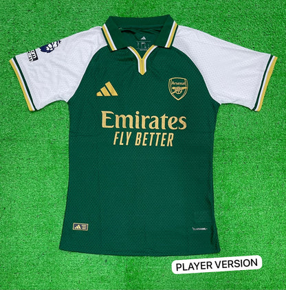 Arsenal 2026-27 Special Edition Green Gold Jersey | Player Version
