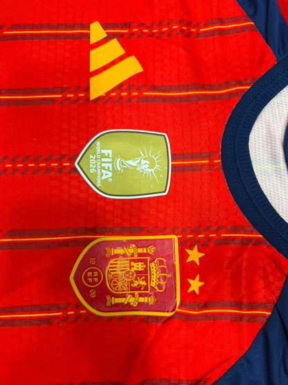 Spain 2026 World Cup Player Version Jersey – 2 Stars & Champions Badge