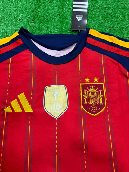 pain 2026 World Cup Home Jersey and Shorts Set – deep red jersey with deep blue shorts complete kit