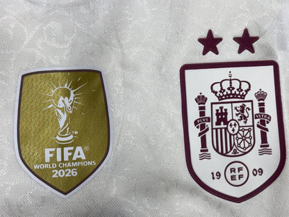 Spain 2026 World Cup Away Jersey | Player Version – 2 Stars & Champions Badge