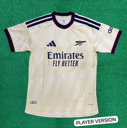 Arsenal 2026-27 Third Jersey Player Version Almost Yellow Lightning - ClubDrip India